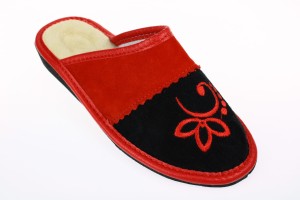 007. Laczki damskie pełne Pawlikowscy z haftem czerwone