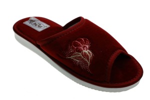 104-G. Laczki damskie otwarte Pami welur bordowe