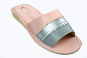 063. Laczki damskie Wójciak trójkolorowe paski różowe