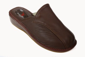 076-B. Laczki damskie pełne Wójciak oblekane ciemny brąz