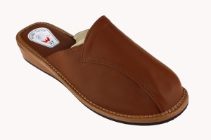 076-E. Laczki damskie pełne Wójciak oblekane jasny brąz