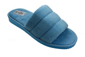 105-A. Laczki damskie otwarte Pami frotka DŁG niebieskie