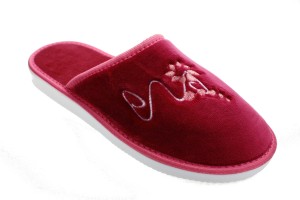 107-C. Laczki damskie pełne Pami welur DZG wrzosowe