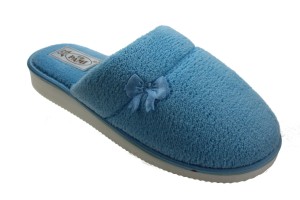 110. Laczki damskie pełne Pami frotka niebieskie