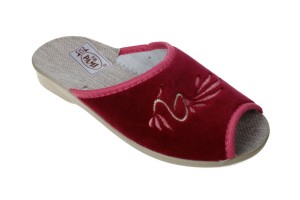 111-F. Laczki damskie otwarte Pami odlew DO-PU wrzosowe