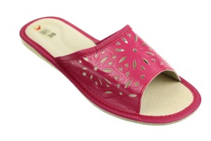 420-B. Laczki damskie otwarte tłoczone c. różowe