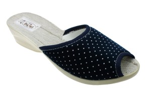 246-A. Laczki damskie Pami odlew TOP-2 granatowe kropki