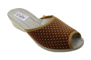 246-D. Laczki damskie Pami odlew TOP-2 j. brąz kropki