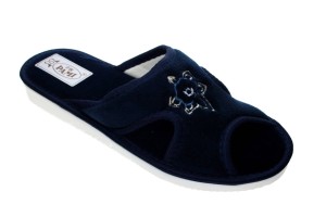 373-E. Laczki damskie otwarte Pami motylki-granatowe