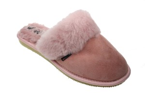 512. Laczki damskie Wójciak kożuchowe różowe-emu