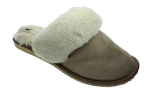 512-A. Laczki damskie Wójciak kożuchowe beżowe-emu