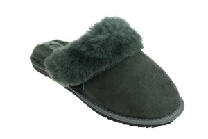 512-B. Laczki damskie Wójciak kożuchowe popielate-emu