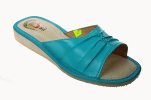 539-C. Laczki damskie Wójciak marszczone turkusowe