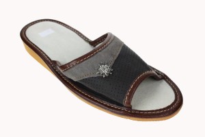 689-C. Laczki damskie Pawlikowscy szarotka górska brązowo-brązowe