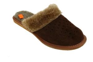 817-A. Laczki damskie Wójciak zamszowe ocieplane brązowe