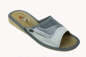 903. Laczki damskie Wójciak dwukolorowe srebrne