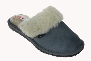 1101. Laczki damskie Wójciak na wełnie popielate