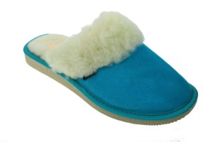 1101-A. Laczki damskie Wójciak na wełnie turkusowe