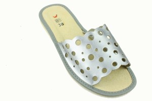 1662-A. Laczki damskie Wójciak popielate metaliczne