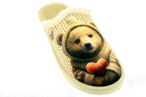 1659. Laczki damskie  Natur Style  welur beżowe