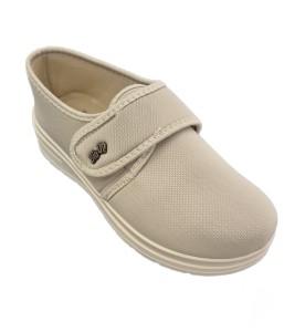1878. Obuwie damskie tekstylne włoskie  na haluksy P-530 beżowe