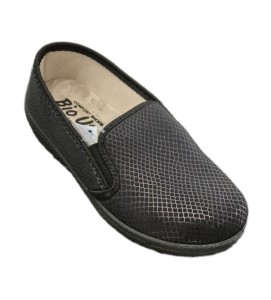 1883-A. Obuwie damskie tekstylne włoskie  na haluksy P-29 czarne