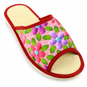 1481-B . Laczki damskie  Natur Style  otwarte bordowe