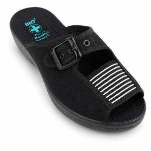 1159-A. Obuwie damskie tekstylne adanex czarne