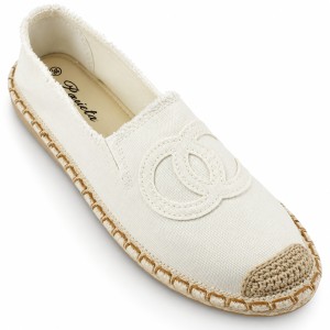 1790. Espadryle  damskie białe