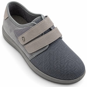 1808-A. Obuwie męskie tekstylne Befado Dr Orto system 074 M 001 popielate