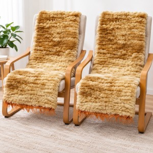 1043 Dekoracyjne narzuty tkane 160 x 60 camel