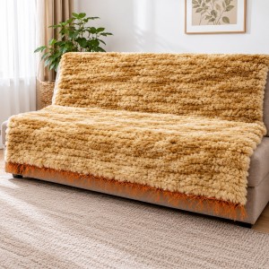1043-D. Dekoracyjne narzuty tkane 160 x 200 camel